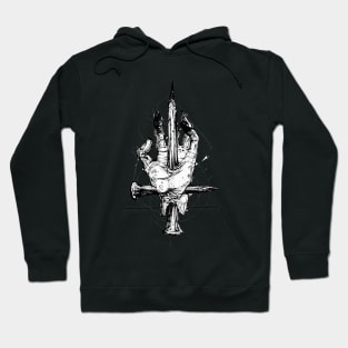 Necro hand tattoo desing Hoodie